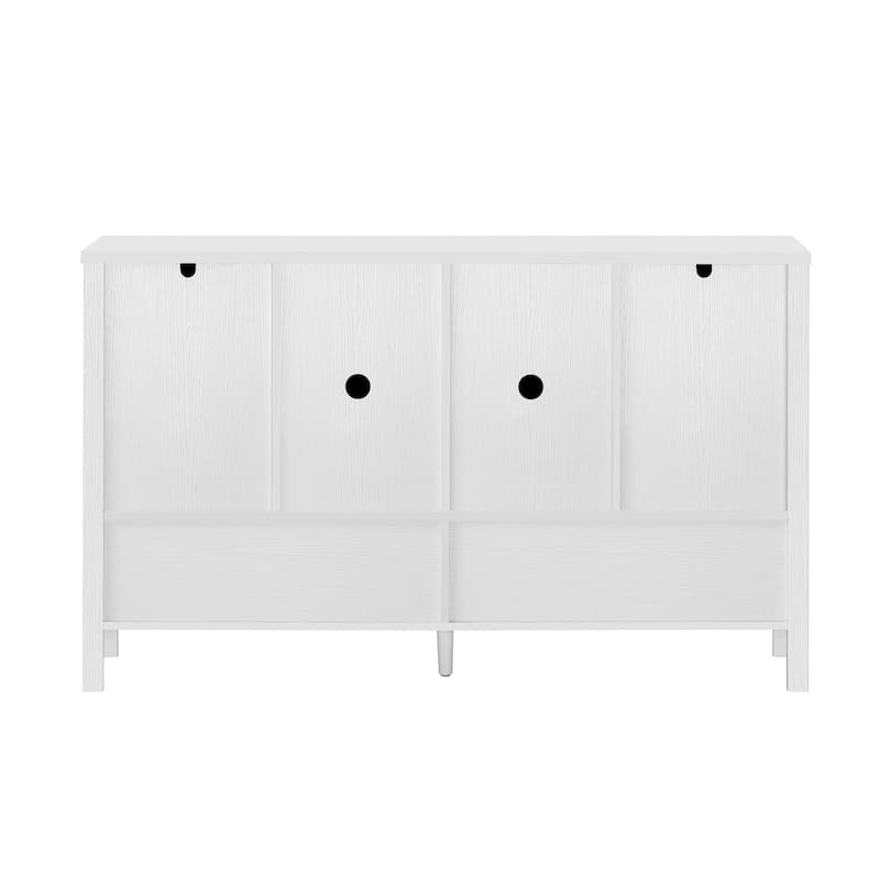 Abrail 4 Doors Storage Sideboard with Open Shelf and Adjustable Shelves
