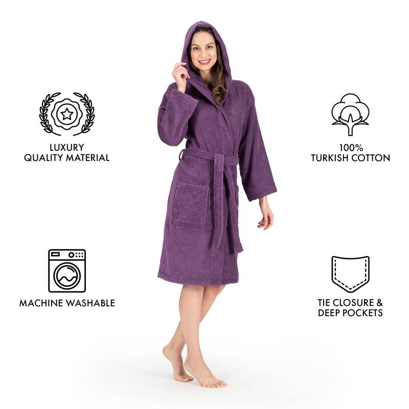 Luxury Hooded Terry Cotton Unisex Bathrobe Collection