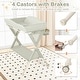 preview thumbnail 12 of 31, Gymax Baby Diaper Changing Table Folding Newborn Nursery Organizer