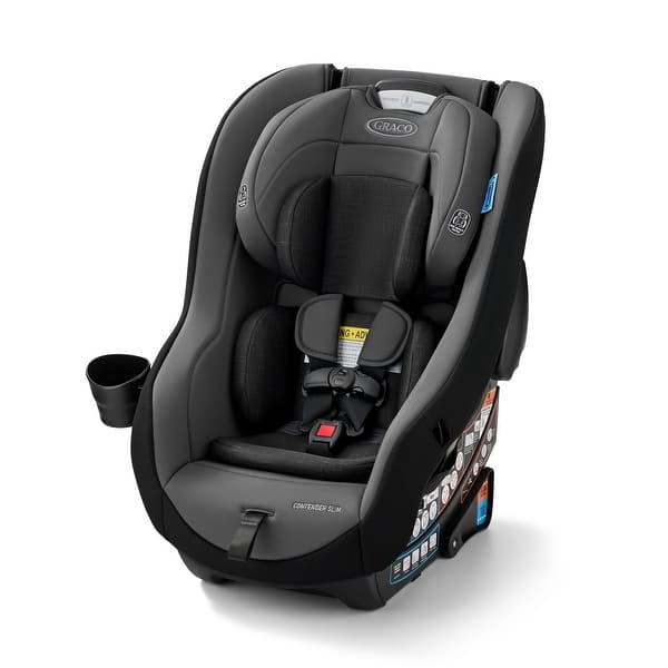 slide 2 of 8, Graco Contender Slim Convertible Car Seat, West Point
