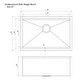 preview thumbnail 27 of 25, ZLINE Garmisch Undermount Single Bowl Scratch Resistant Stainless Steel Kitchen Sink with Bottom Grid and Accessories
