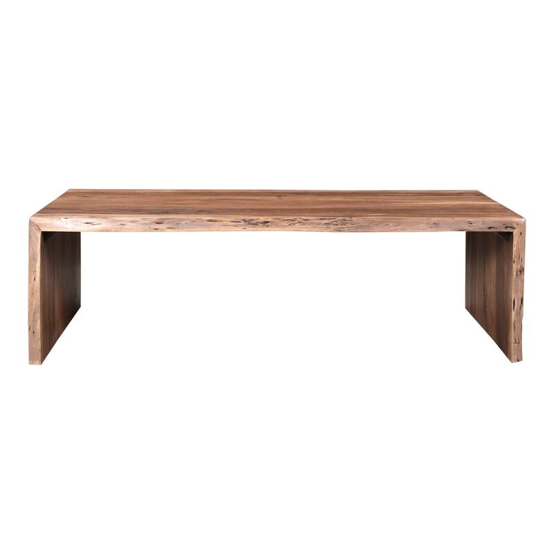 NADAAL STUDIOS Herald, Scandinavian Coffee Table Rectangular Shape Solid Acacia, Natural Finish - Wood - Natural Stain