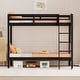 preview thumbnail 7 of 40, Twin Over Twin Solid Wood Bunk Bed for Kids and Adults, No Box Spring Required