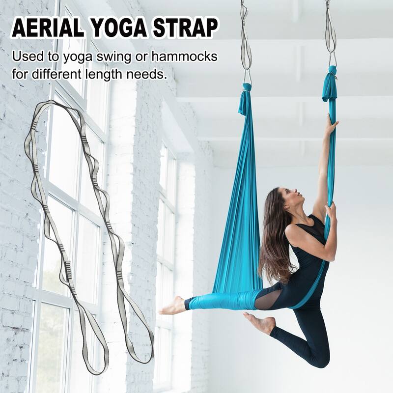25KN Daisy Chain Yoga Extend Belt 1.5M, 2Pcs Climbing Straps for Exercise - 1.5M