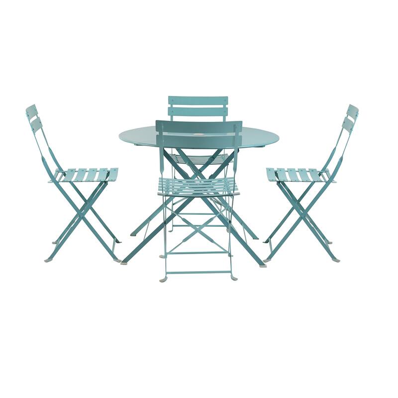 Carolina Living Bistro 36" Round Table Outdoor Set - Set of 5