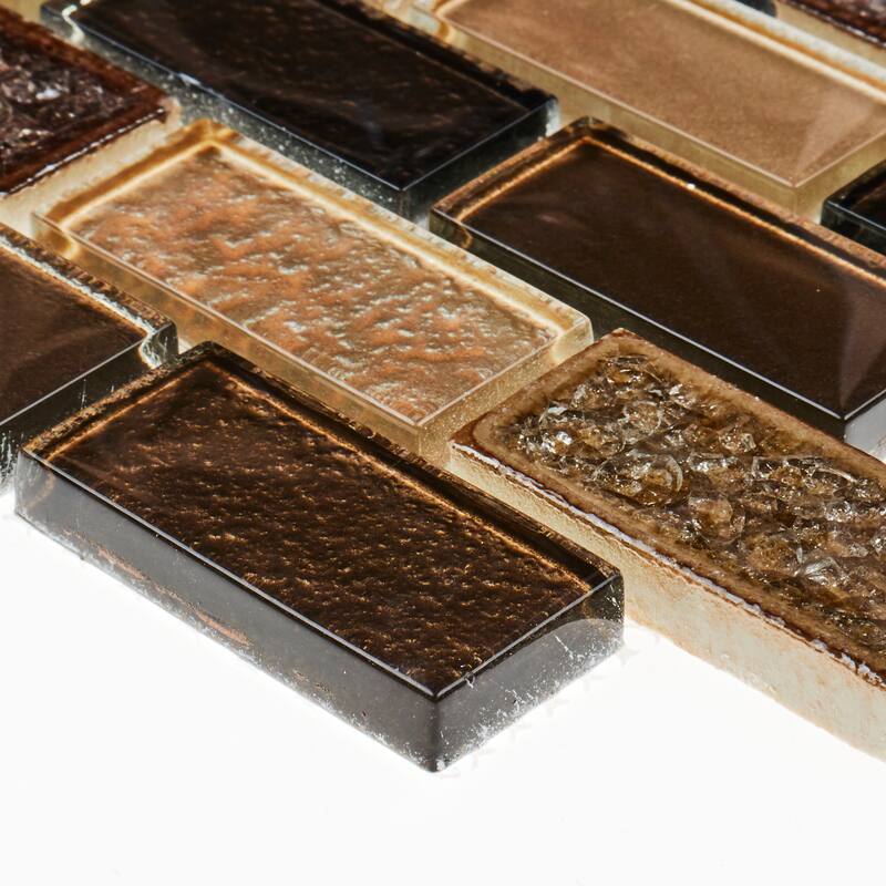Daltile Crystal Shores 2'' x 1'' Brick-Joint Mosaic Tile (10 PCS Per Carton) (9.70 SQFT Per Carton)