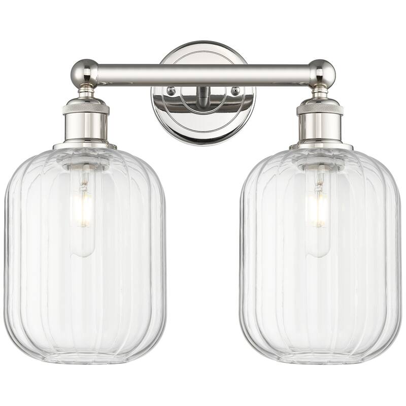 Innovations Lighting 616-2W-14-16 Preston Vanity Preston 2 Light 16" - Polished Nickel / Clear