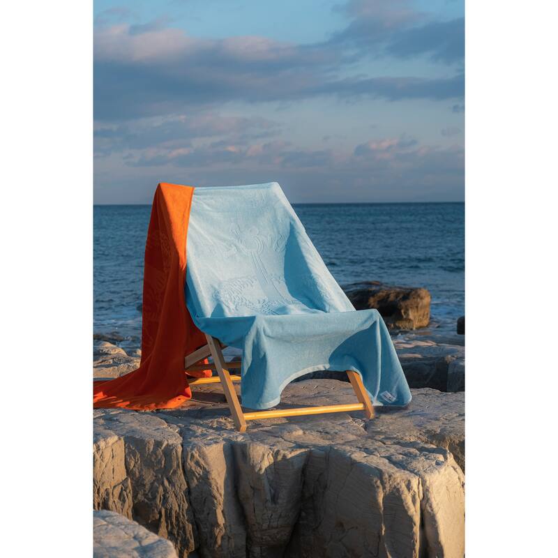 Brooks Brothers Jacquarded Logo Beach Towels