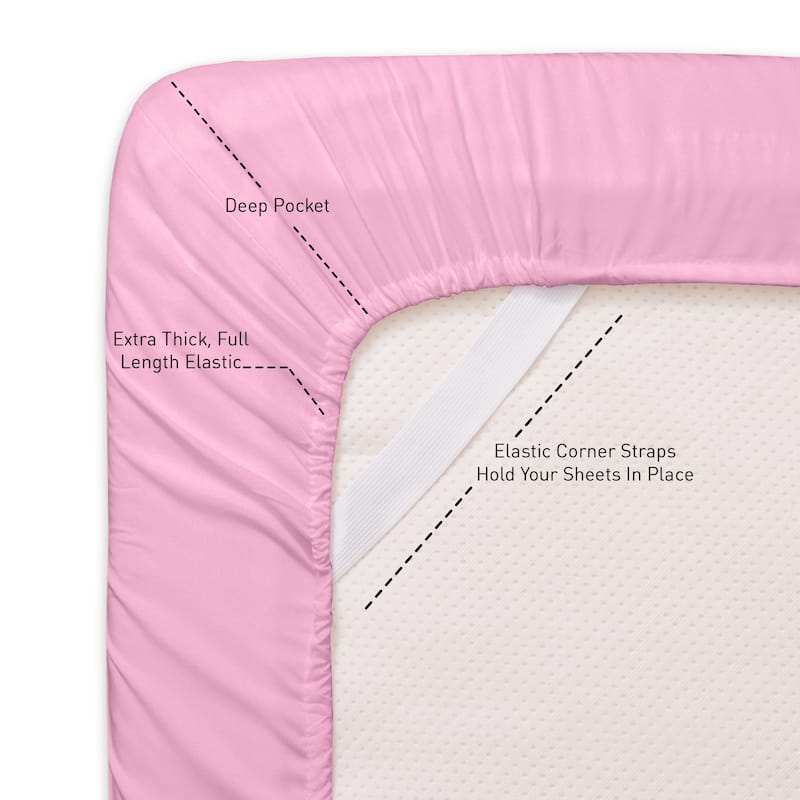 Sweet Home Collection 6 Piece Sheet Set, Deluxe Ultra Soft 1500 Series, Double Brushed Microfiber