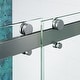 preview thumbnail 20 of 25, Seawin 56 - 60 in. W x 64 in. H Mara Frameless Bypass Sliding Bathtub Door 10 mm Tempered Glass with NanoShield™ Coating