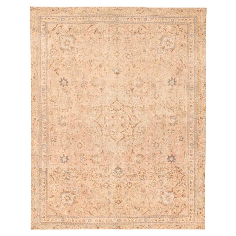 ECARPETGALLERY Hand-knotted Antalya Vintage Blush Wool Rug - 8'6 x 10'10