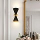 preview thumbnail 3 of 9, 2-Light Modern Adjustable Head Cone Vanity Light Up&Down Dual Horn Hourglass Wall Sconce