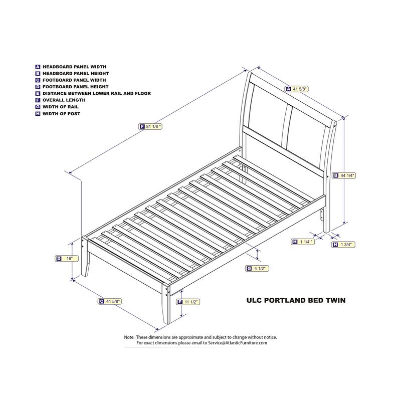Twin Platform Bed - Espresso Finish - Solid Wood Frame - Open Footboard - Storage Options