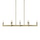 preview thumbnail 1 of 9, Uttermost Cordoba 8 Light Linear Chandelier - 51.5"W x 14.25"D x 8.5"H
