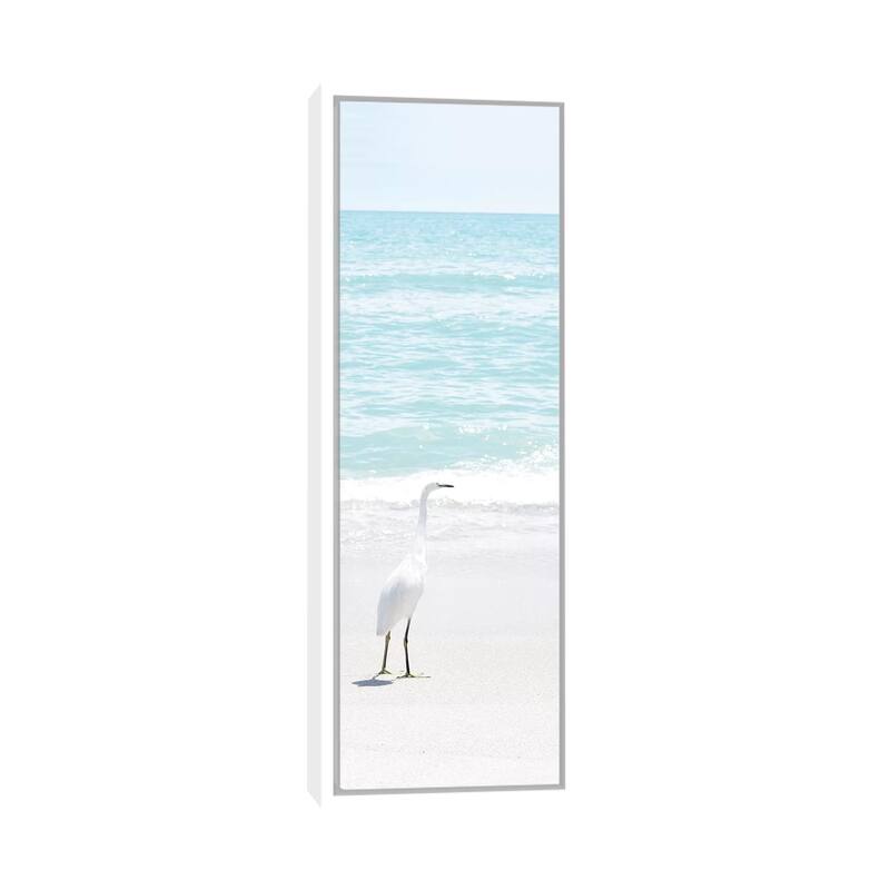 iCanvas "Summer Egret I" by Natalie Carpentieri Framed Canvas Print - White - 36x12