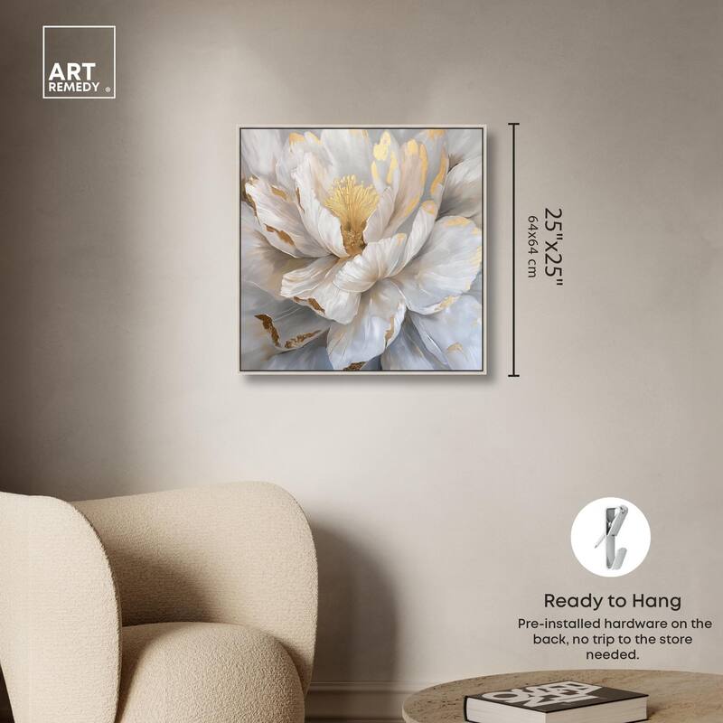 Golden Veins of Grace Canvas by Art Remedy