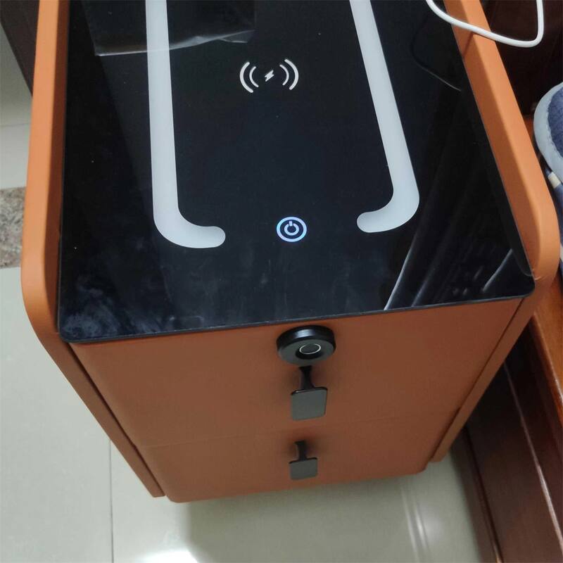 Smart Nightstand,with Charging Station Wireless & Bluetooth Speaker