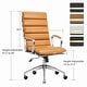 preview thumbnail 30 of 30, LUXMOD® Office Chair Faux Leather Gold Frame Adjustable and Swivel