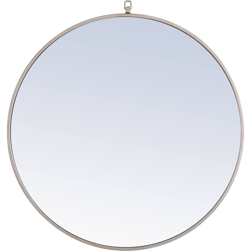 Elegant Lighting Eternity 32" Diameter Circular Metal Framed Wall - Silver