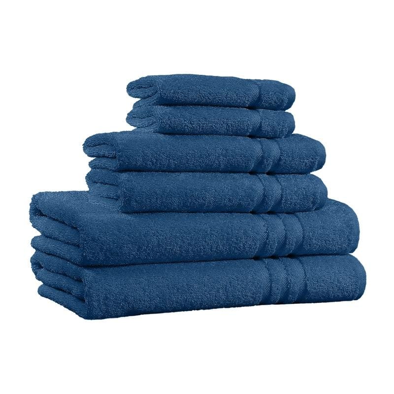Home Sweet Home 6-Piece 650 GSM Cotton Bath Towel Set