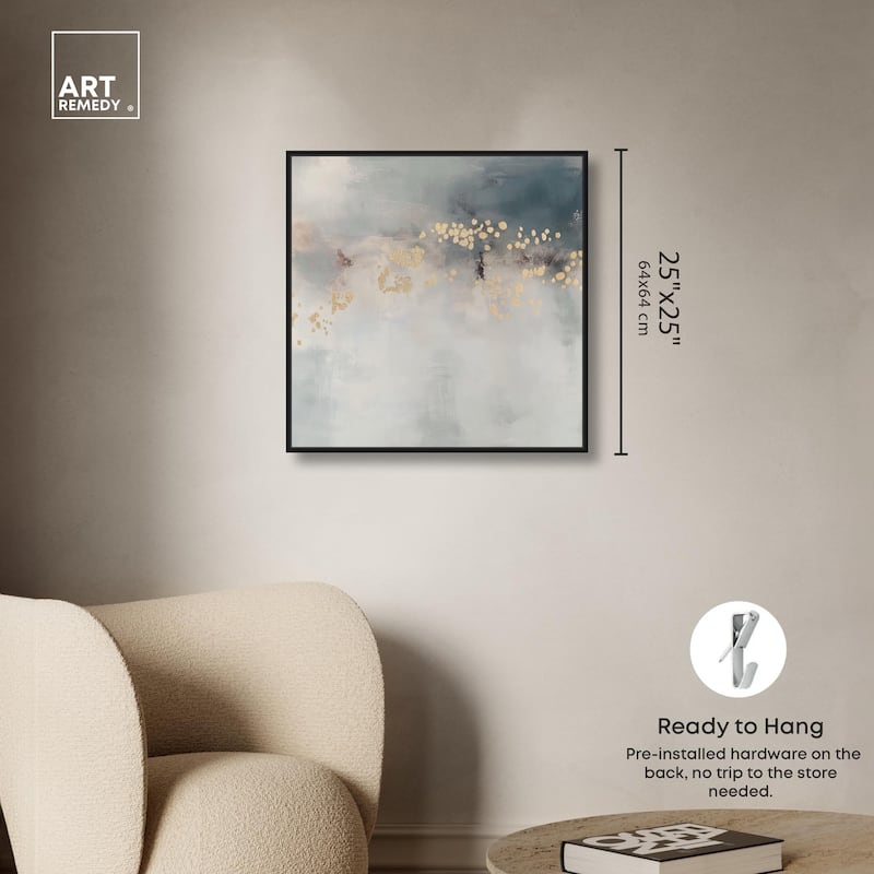 Golden Scatter Canvas by Art Remedy