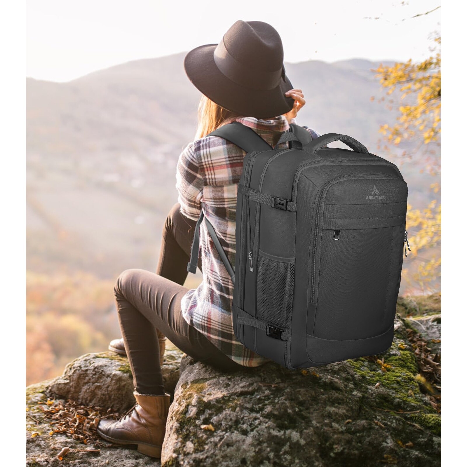 Travel Backpack, 50L Expandable Extra Large Laptop Backpack, Carry On Backpack Airline Approved Water Resistant - Bed Bath & Beyond - 42714356 Travel Backpack, 50L Expandable Extra Large Laptop Backpack, Carry On Backpack Airline Approved Water Resistant - Bed Bath & Beyond - 42714356
