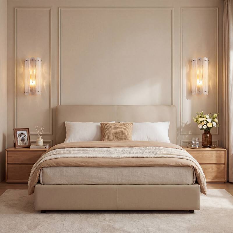 2-Light Modern Brass Gold Wall Sconce（set of 1)