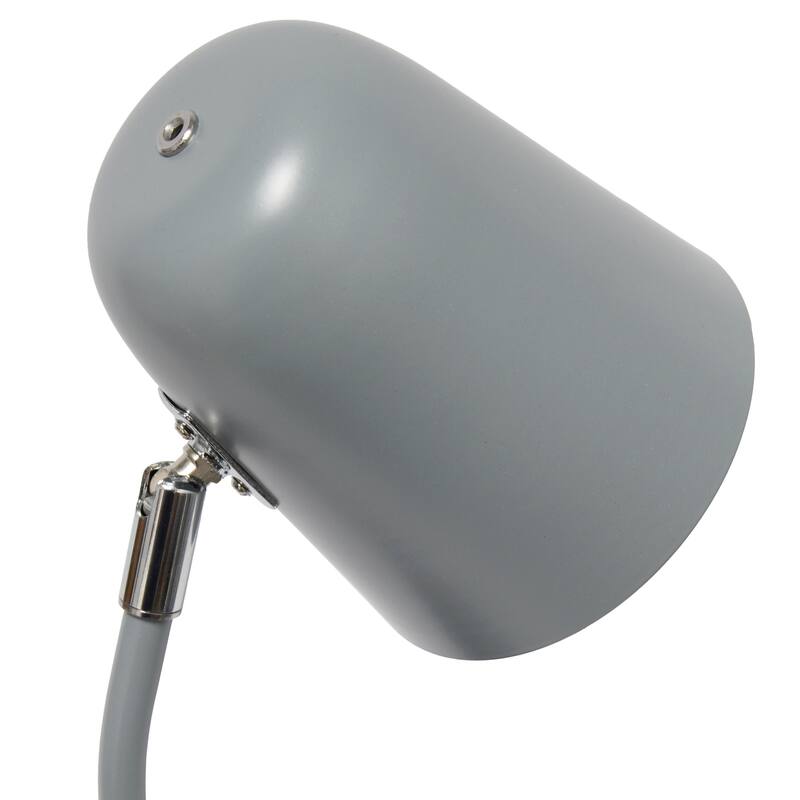 Desk Lamp with Adjustable Shade and Pen Holder - 15.75" - Gray