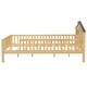preview thumbnail 10 of 56, Wood Platform Bed with House-shaped Headboard and Built-in Storage