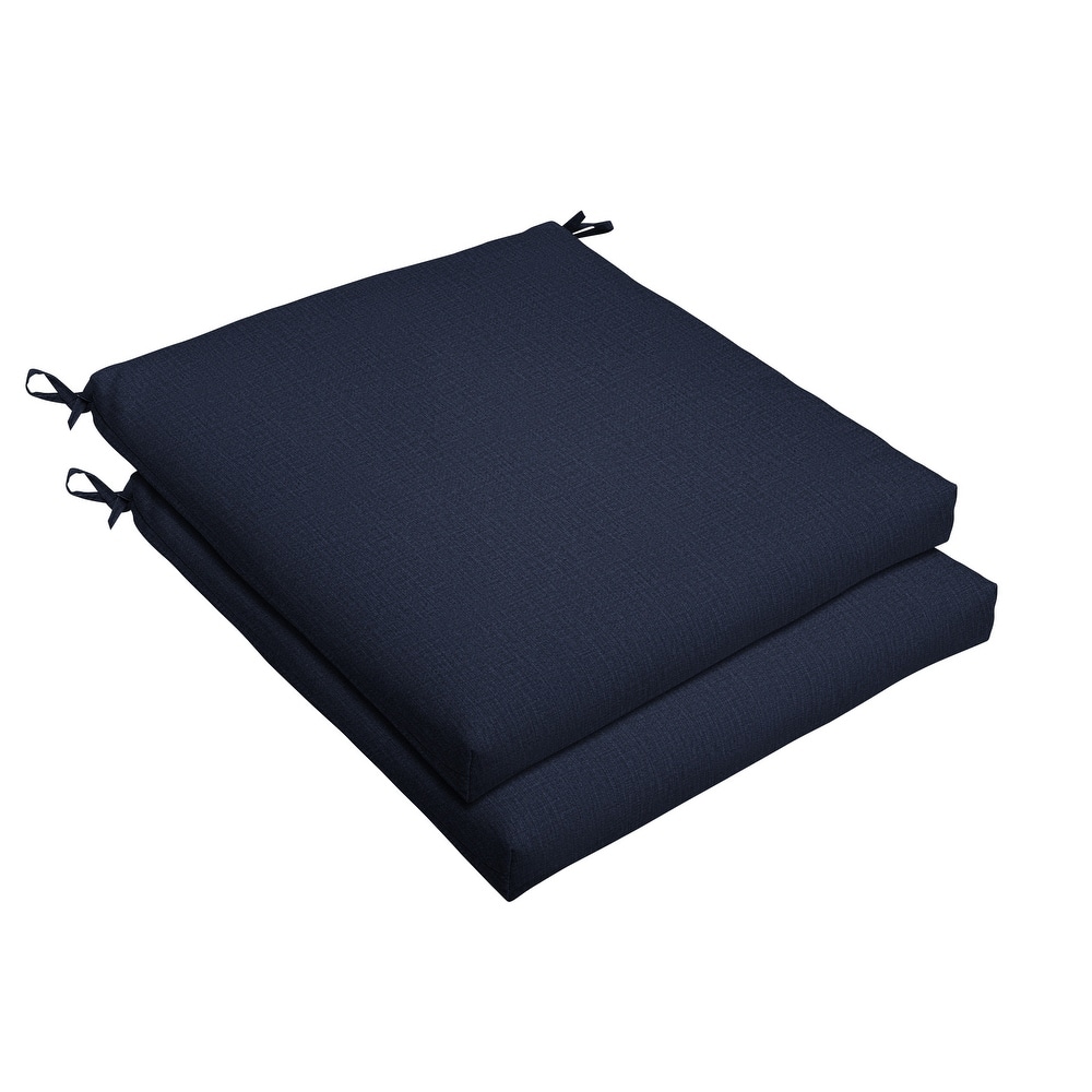Sorra Home Indoor/Outdoor Solid Chair Cushions ONLY (Set of 2)
