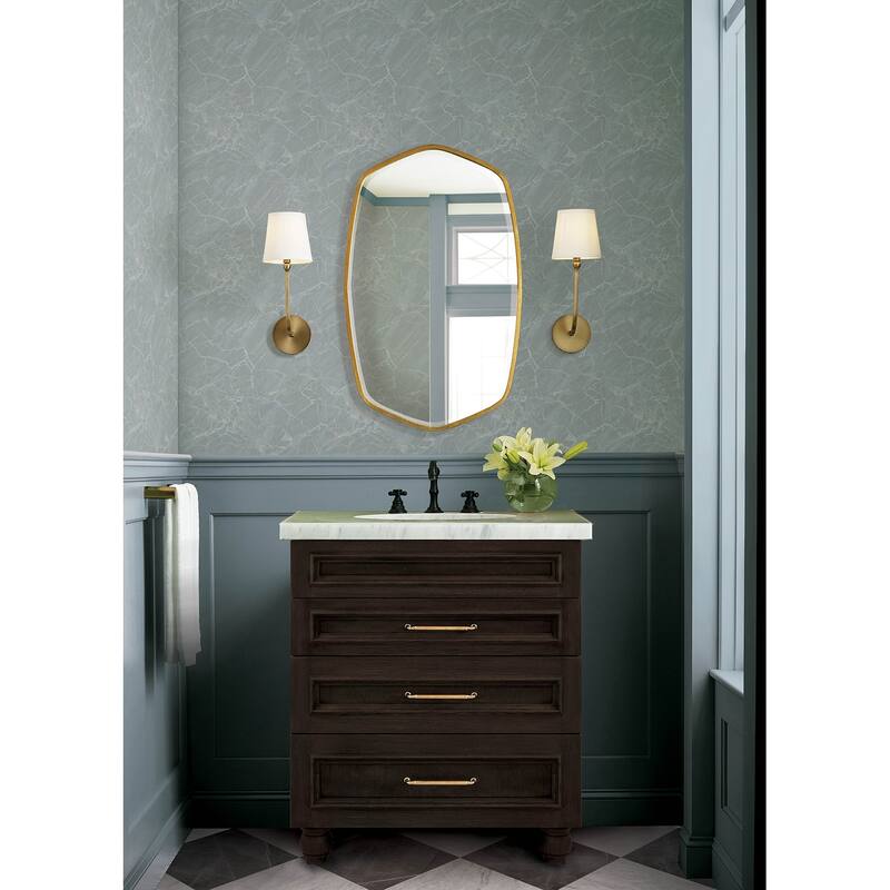 Chris Loves Julia x NuWallpaper Jade Moonstone Peel and Stick Wallpaper