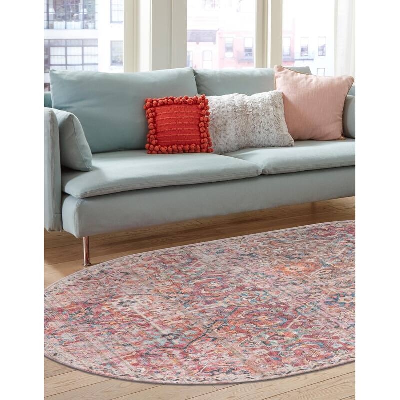 Country & Floral Pria Collection Area Rug