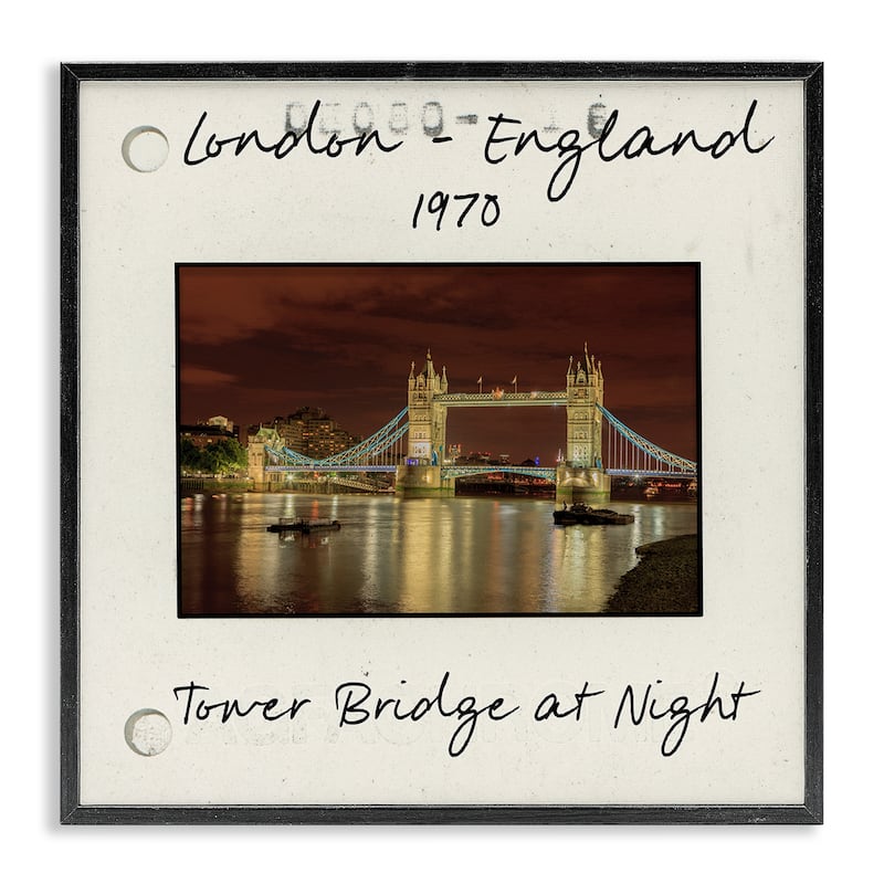 Stupell London England Travel View Framed Giclee Art Design By Danita Delimont - 12 x 12 - Black