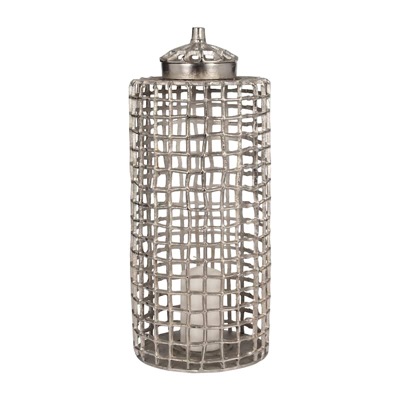 Sagebrook Home Metal Cylinder Lidded Jar