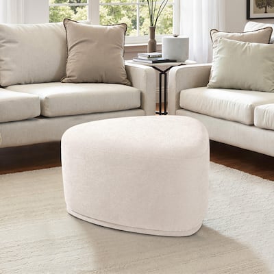 26" Footstools and Ottomans, Modern Fabric Pouf Ottoman