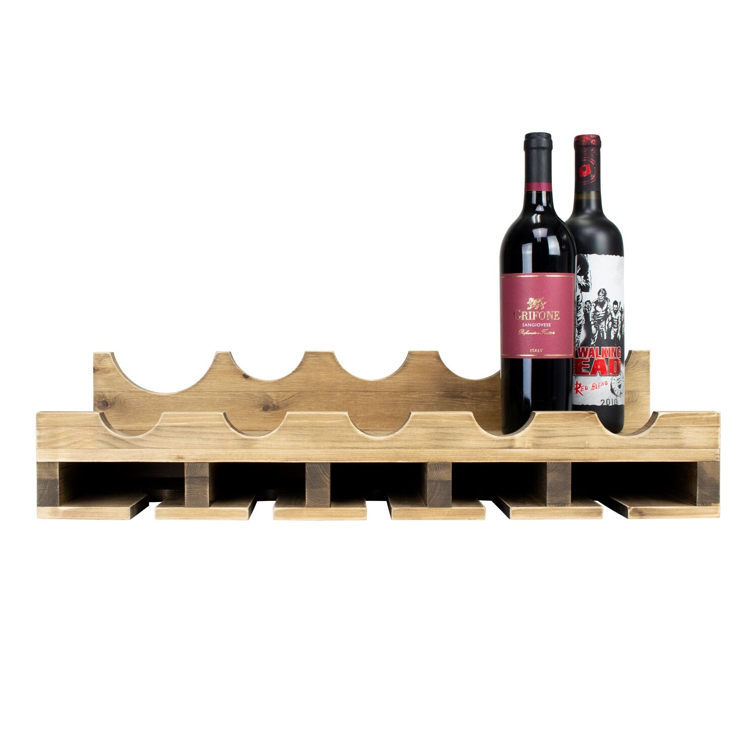 Shop Atterstone Double Wine Rack Shelf With Wine Bottle Rests