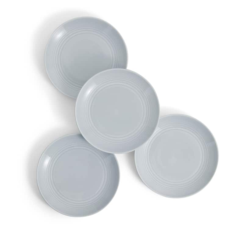 Royal Doulton Exclusively for Gordon Ramsay Maze Plate 8.7in, Set of 4 - Light Grey