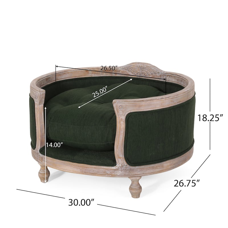 Gilmanton Upholstered Medium Pet Bed by Christopher Knight Home