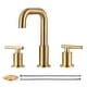 preview thumbnail 19 of 42, WOWOW 8-inch Dual Handle Widespread Bathroom Faucet Brushed Gold