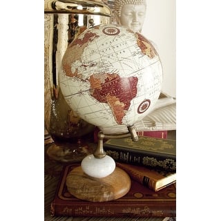 Cream Mango Wood Globe