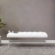 preview thumbnail 1 of 10, SAFAVIEH Couture Tourmaline Tufted Acrylic Bench - 48 IN W x 18 IN D x 18 IN H