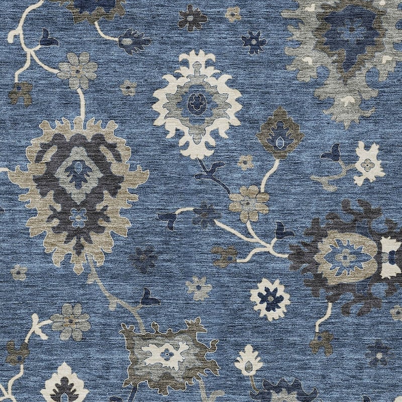 HomeRoots Floral Traditional Rectangle Outdoor Rug