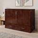 preview thumbnail 50 of 136, Southampton Murphy Bed Chest with Mattress & Built-In Charger