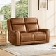 preview thumbnail 12 of 85, Leo Power Wall Hugger Reclining Sofa with Multi-Function Console 2 Pieces - Saddle