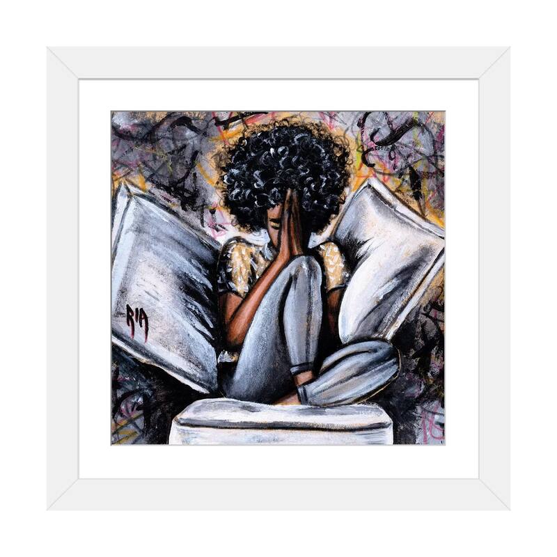 iCanvas "All I Have..." by Artist Ria - White - 16x16x1