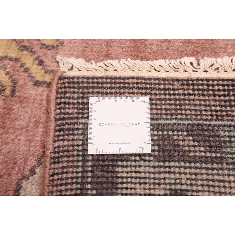 ECARPETGALLERY Hand-knotted Modern Oushak Dark Violet Wool Rug - 7'9 x 9'11