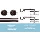 preview thumbnail 7 of 15, 3/4" Farmhouse Pinecone Curtain Rod Adjustable Designer Window Single Rod
