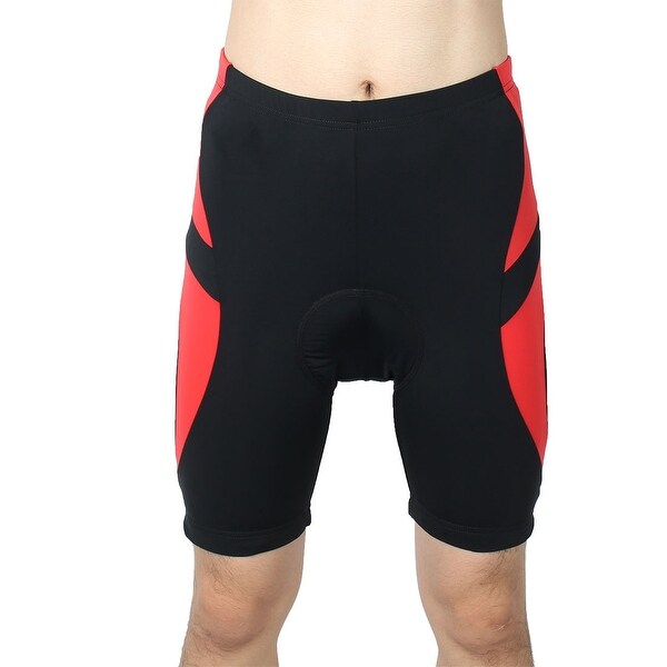 REALTOO Authorized Bicycle Underwear Cycling Shorts Pants Black Red S (W 28)