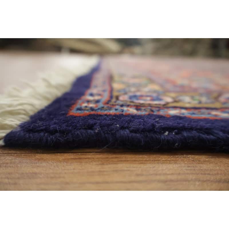 Hand Knotted Oriental 100% Wool Carpet Traditional Geometric Beige & Ivories Mood Area Rug - 8' 0'' X 6' 5''