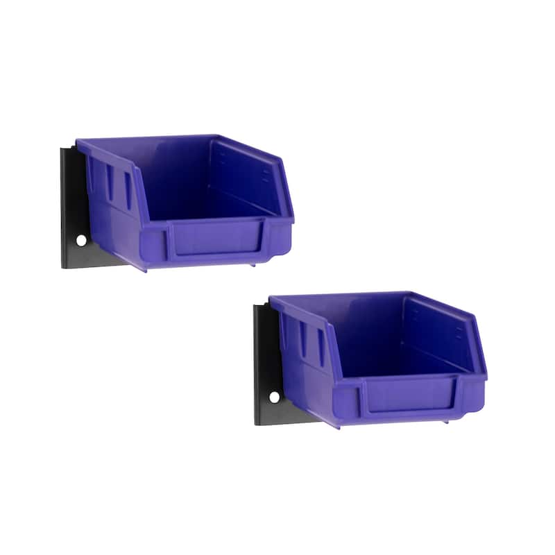 NewAge Products Pegboard Accessory - Parts Bin and Support (Pack of 2)